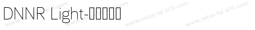 DNNR Light字体转换